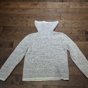 Buffalo David Bitton Women's Light Gray Marled Turtleneck Sweater